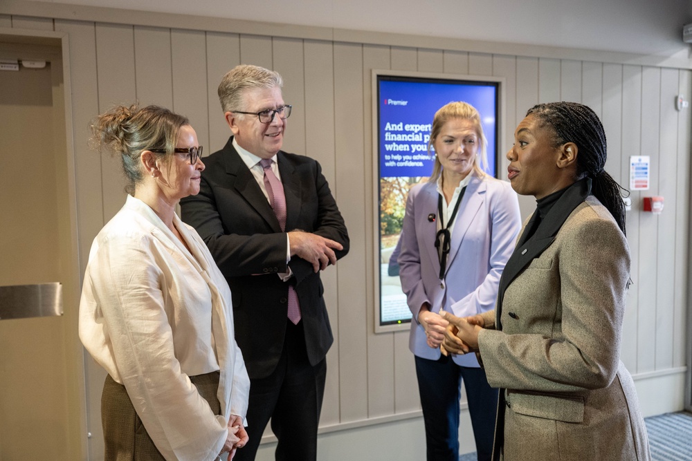Kemi Badenoch and shadow Scotland secretary Harriet Cross during a visit to Bank Accelerator Edinburgh (Lesley Martin/PA) (PA Wire)