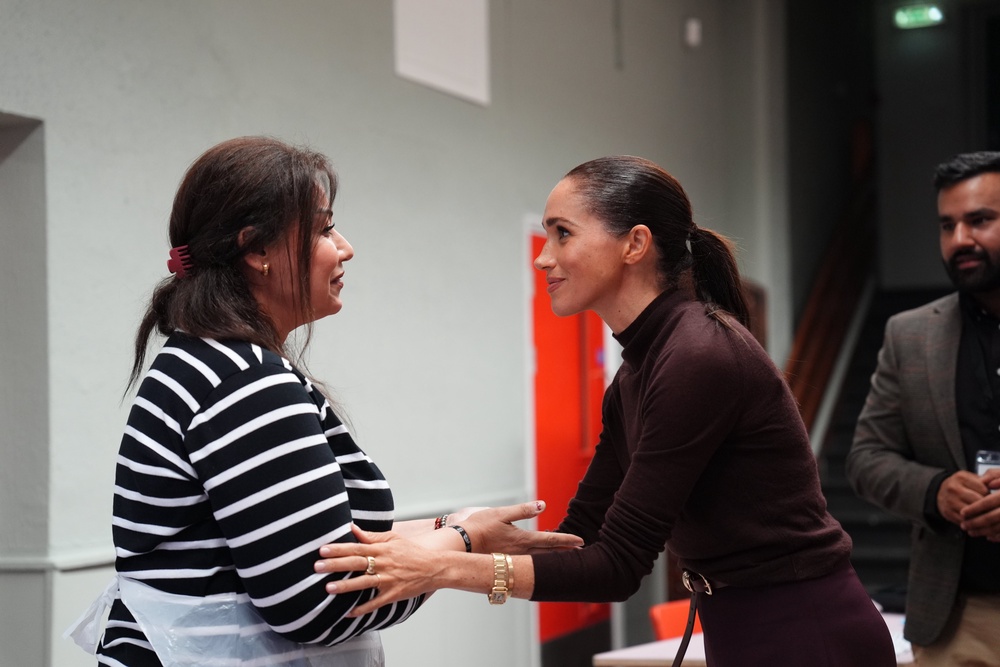 The Duchess of Sussex during a visit to Himmah Hub in Nottingham (Annabel Lee-Ellis/PA) (PA Wire)