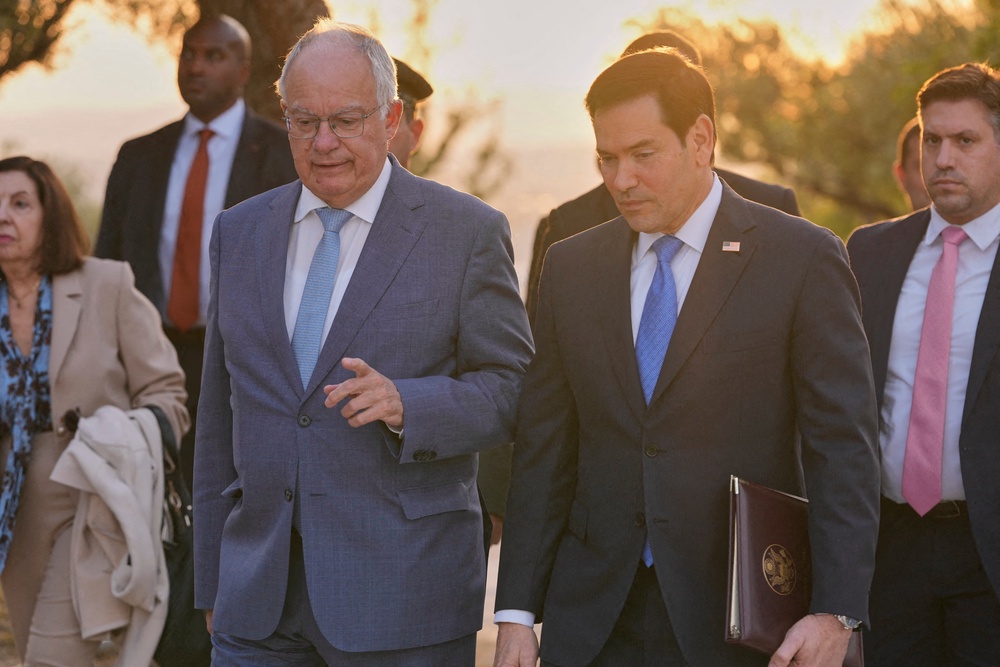 Greece’s President Konstantinos Tasoulas will not give Guilfoyle a traditional send off as she leaves her post, according to a report (AFP/Getty)