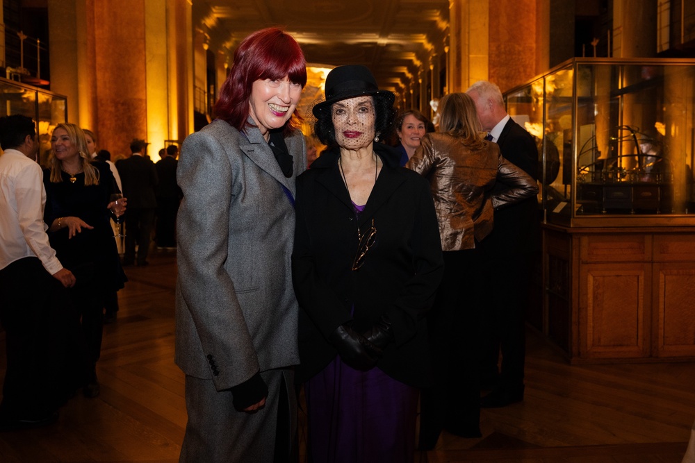 Janet Street Porter and Bianca Jagger at The Independent’s 40th party at The British Museum (Joanne Davidson. Taken courtesy of the Trustees of the British Museum)