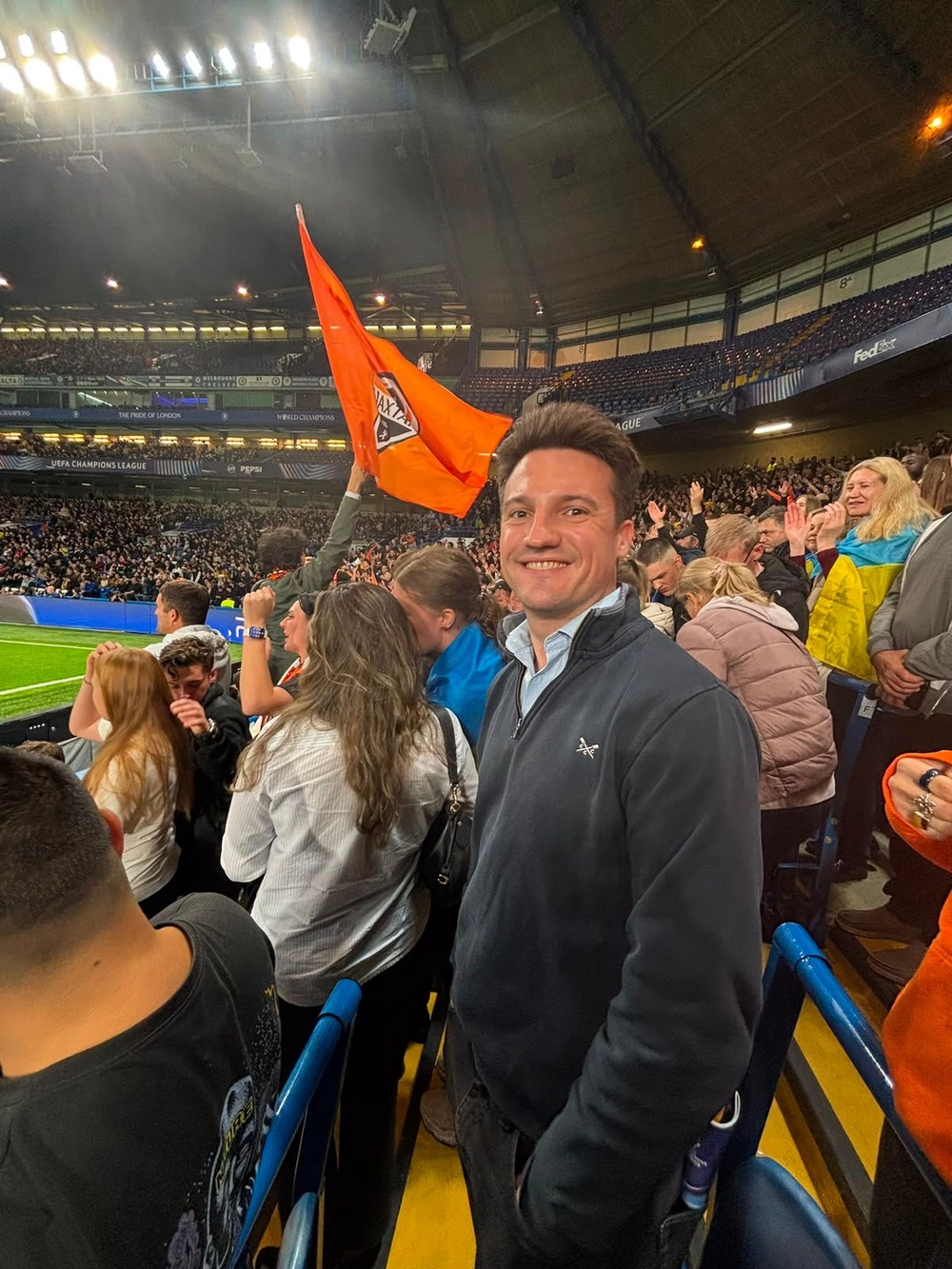 Our reporter in the Shakhtar end at Stamford Bridge on Wednesday night (Kieran Jackson)