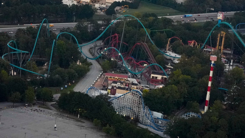 Police and a state regulatory agency are investigating what caused Hassan Jihad Ibn Kariem, a 42-year-old school employee from Atlanta, to fall from the Goliath coaster on Monday (AP)