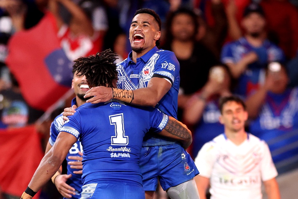 Samoa dominated a concerningly one-sided game with France (Getty)