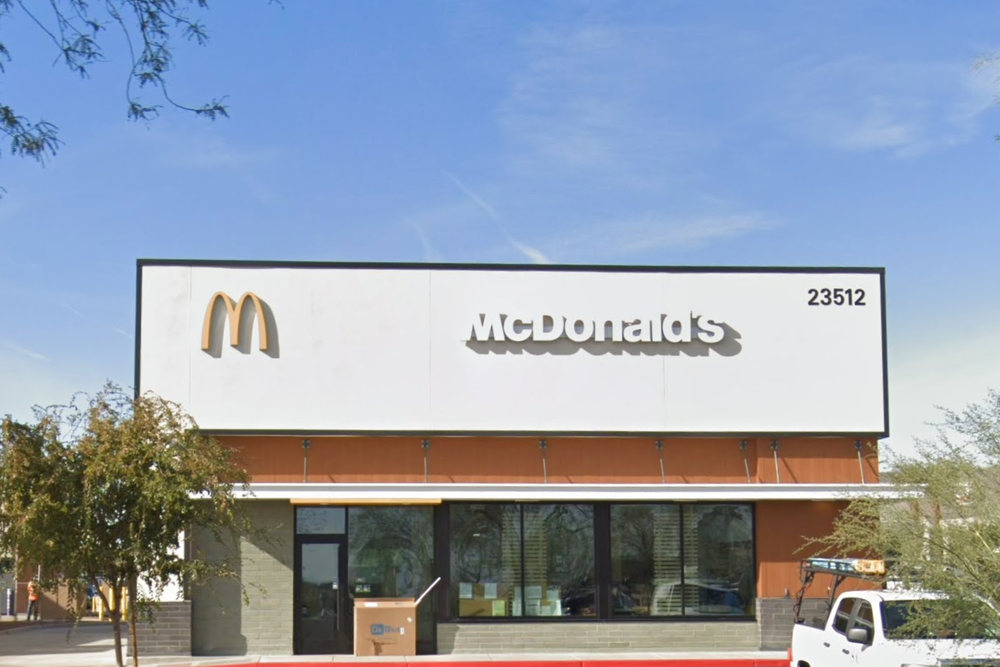 A McDonald's restaurant in Surprise, Arizona (pictured), was found to be the fast-food chain's worst-reviewed site in the U.S. (Google Street View)
