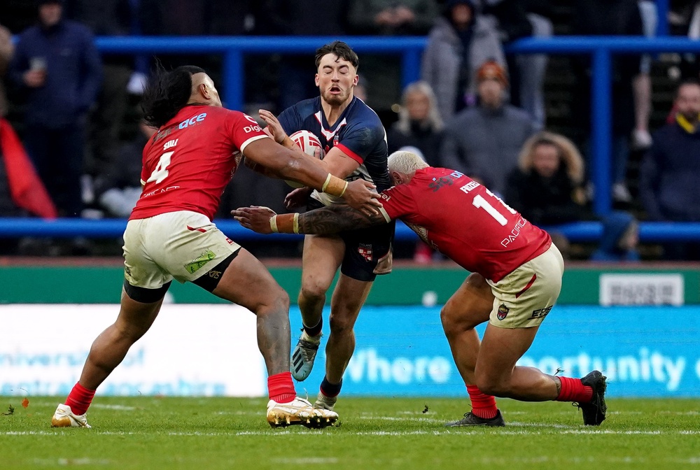 England beat Tonga in three back-to-back Tests in 2023 (PA)