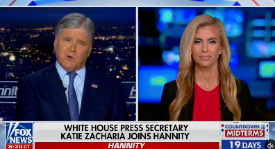 An unnamed source familiar with the matter told Politico the prime-time appearance on the president’s preferred channel amounted to a ‘sanctioned hit’ on the embattled press secretary (Fox News)
