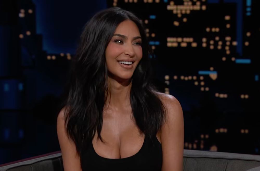 Kardashian began a four-year law apprenticeship in 2019 and passed the California ‘baby bar’ exam on her fourth attempt in 2021 (ABC/Jimmy Kimmel Live)