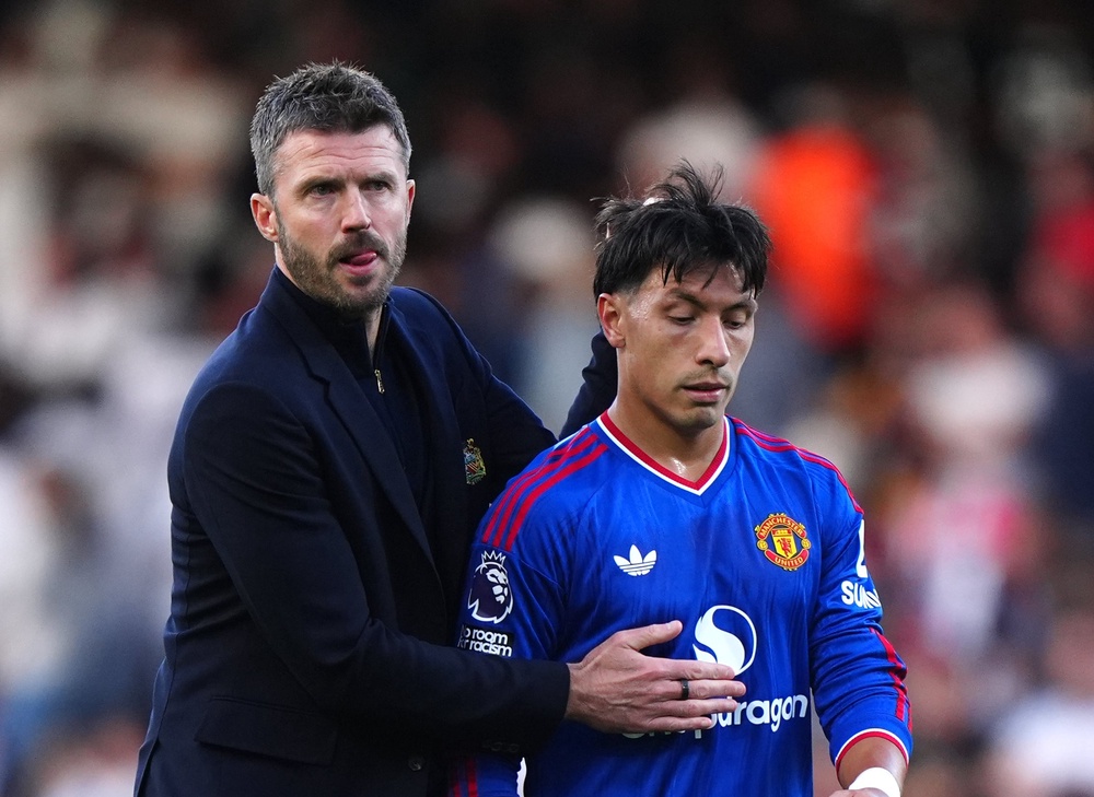 Martinez’s outburst deflected some of the attention away from Carrick but it has added to the attention around the trip to rivals Leeds (PA)