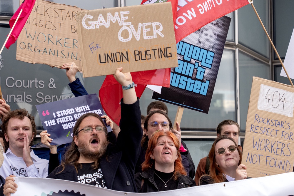 Some 34 Rockstar employees were dismissed in October last year (Jane Barlow/PA) (PA Wire)