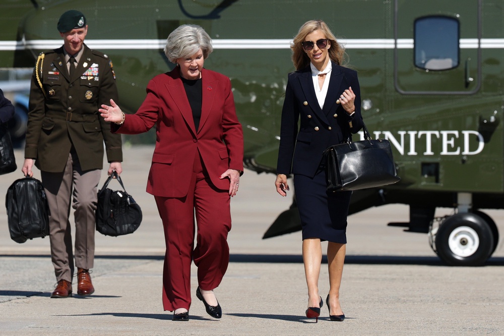 Zacharia and Wiles, seen walking from Marine One earlier this week, barely had time to get to know one another (Getty)