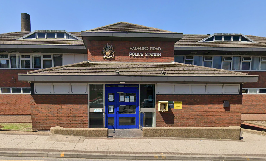 The taxi driver drove drove the suspect to Radford Road police station (Google Maps)