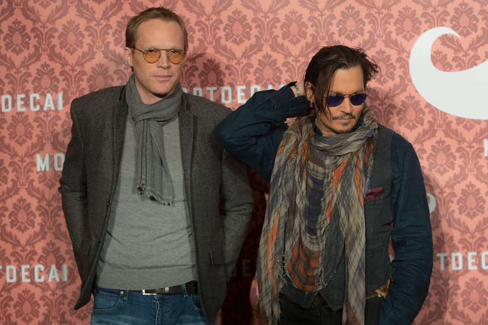Paul Bettany and Johnny Depp, photographed in 2015 (Getty Images)