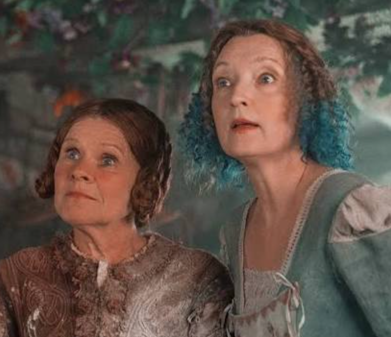 Imelda Staunton and Lesley Manville playing pixies in 2014 film 'Maleficent' (Disney)