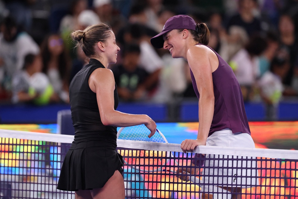 Chwalinska beat her childhood friend Swiatek in the semi-finals with the six-time grand slam champion hampered by injury (Reuters)