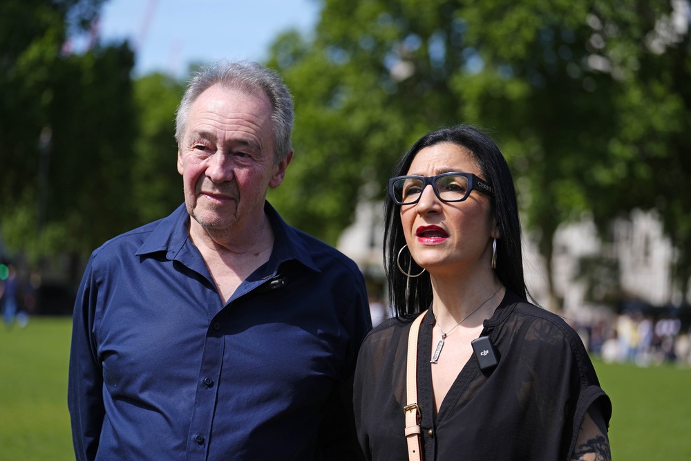 Paul Whitehouse with his wife Dr Mine Conkbayir (Jordan Pettitt/PA) (PA Wire)