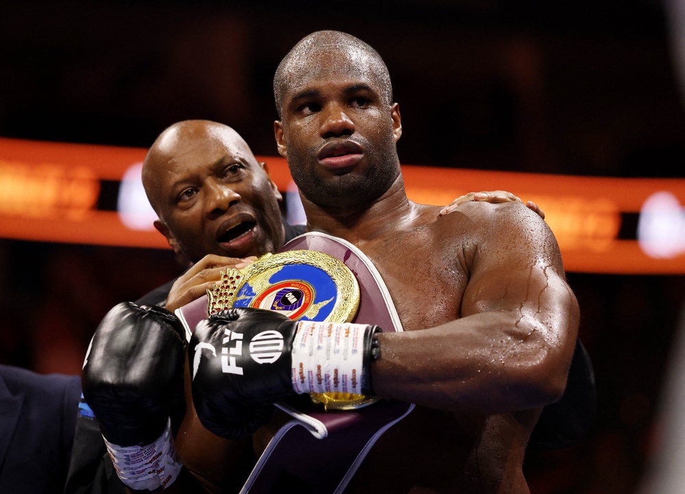 Dubois retained his WBO world heavyweight title (Reuters)