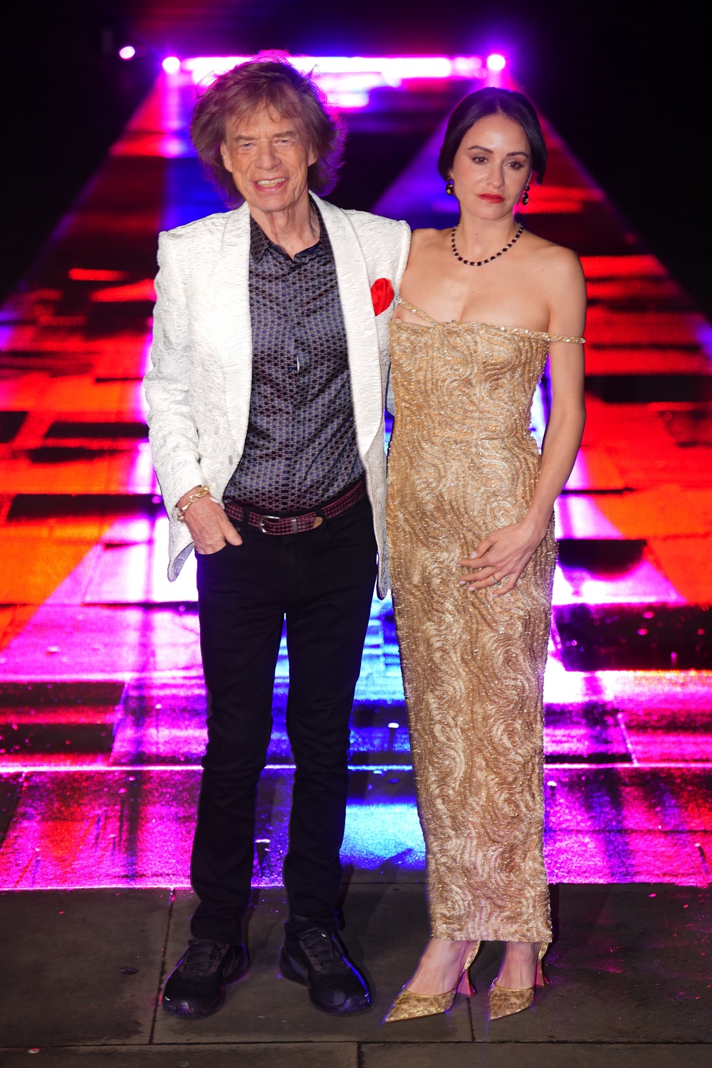Mick Jagger and Melanie Hamrick at the British Museum Ball (James Manning/PA) (PA Wire)