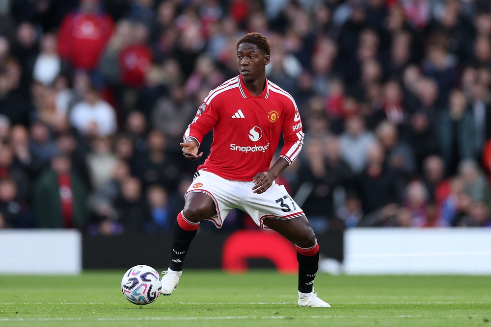 Kobbie Mainoo is reported not to have travelled to Elland Road (Getty)