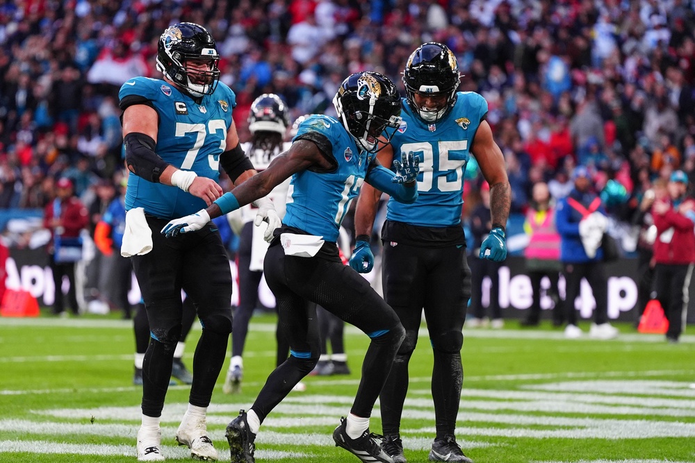 Travis Hunter kept the Jaguars alive (PA)
