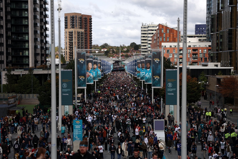Wembley was packed with NFL fans as always (Getty)