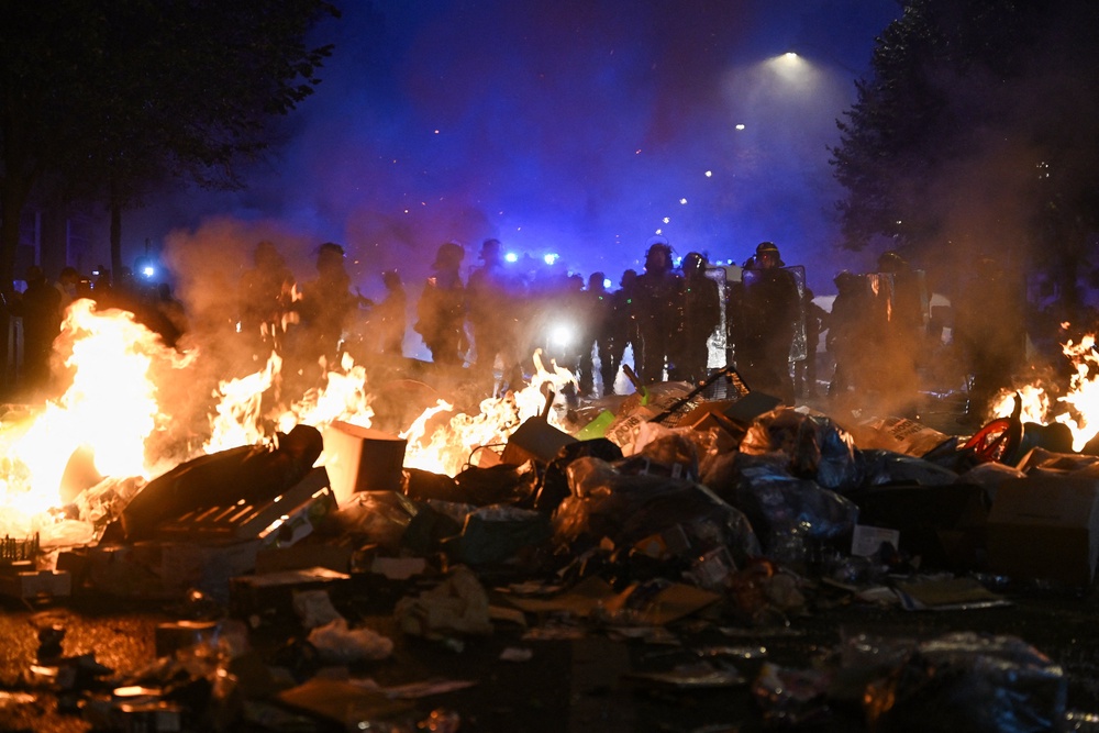 Paris is among the many cities in France that have faced violent protests over education standards and the soaring cost of living (AFP/Getty)