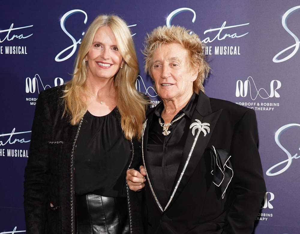 Penny Lancaster and Rod Stewart attended a charity gala for ‘Sinatra the Musical’ (PA)