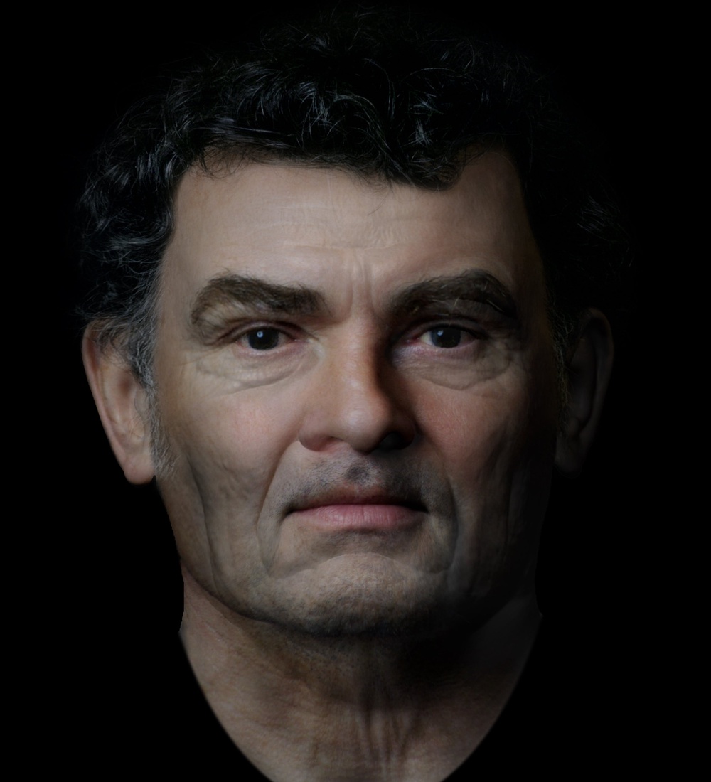 The facial reconstruction of the man from Inveresk (PA)