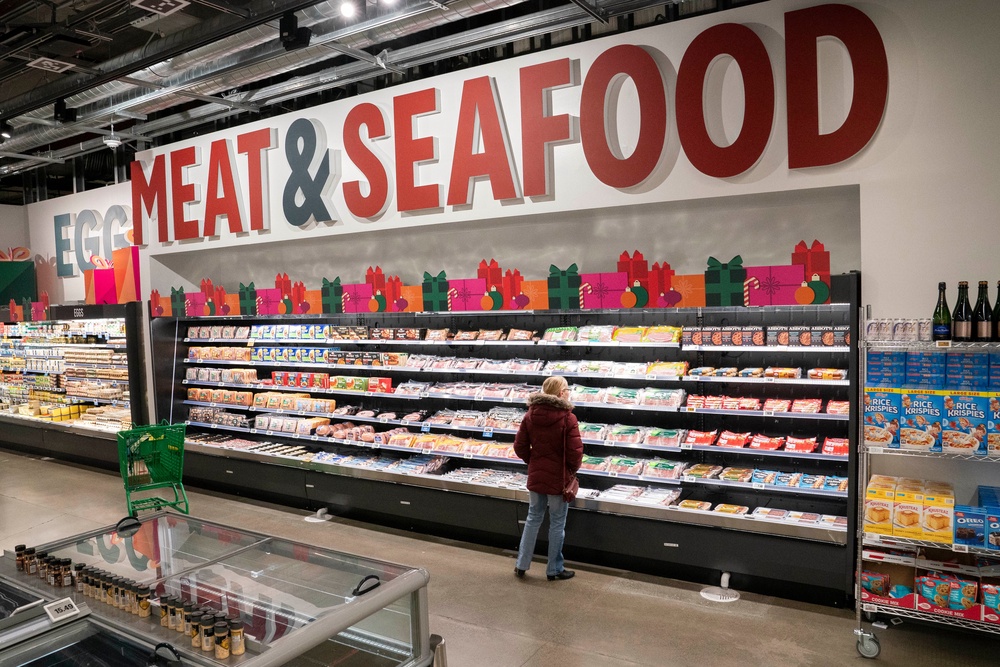 British supermarkets have not ruled out selling chicken-fed salmon (Getty)