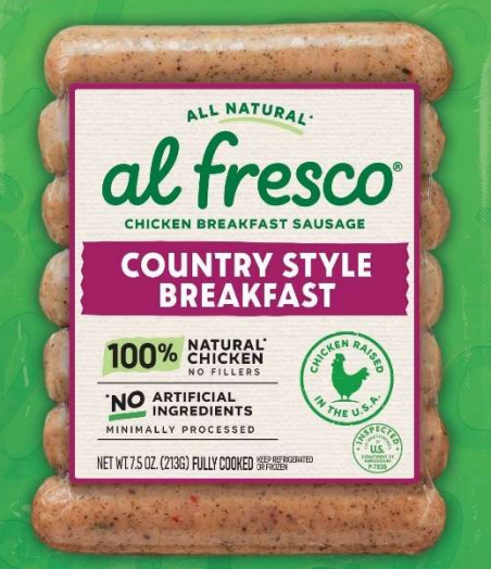 Al Fresco sausages have been impacted by the recall (Courtesy of the USDA FSIS)