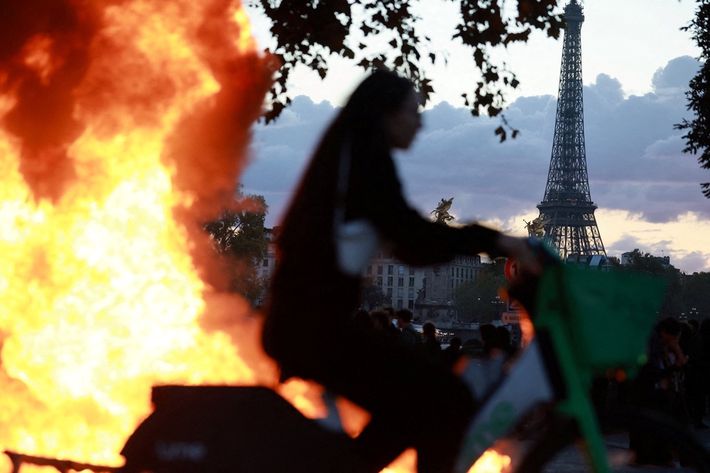 Protests have escalated in France in recent weeks (Reuters)