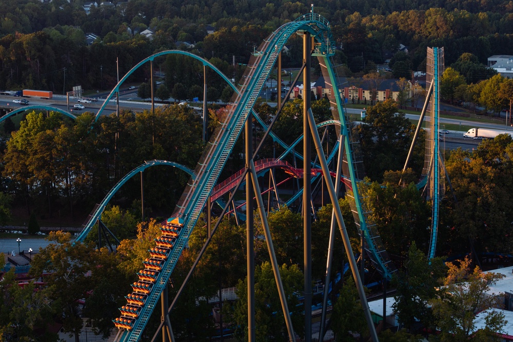The incident comes a week after a guest at Six Flags Over Georgia in Atlanta fell out of his seat on the Goliath coaster and died (Getty Images)