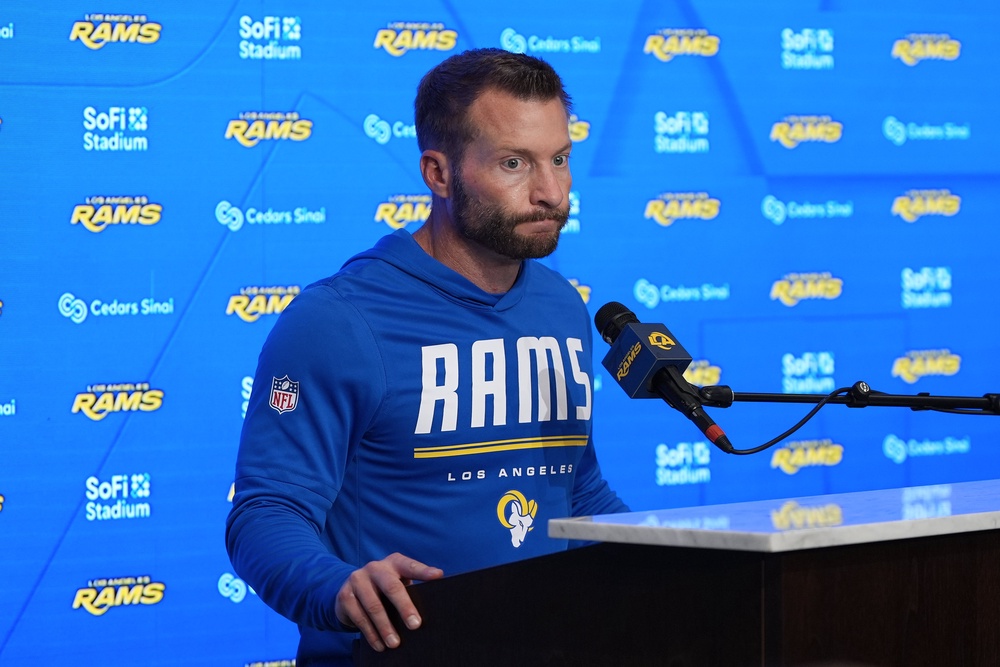 Sean McVay is counting the cost of injuries (AP)