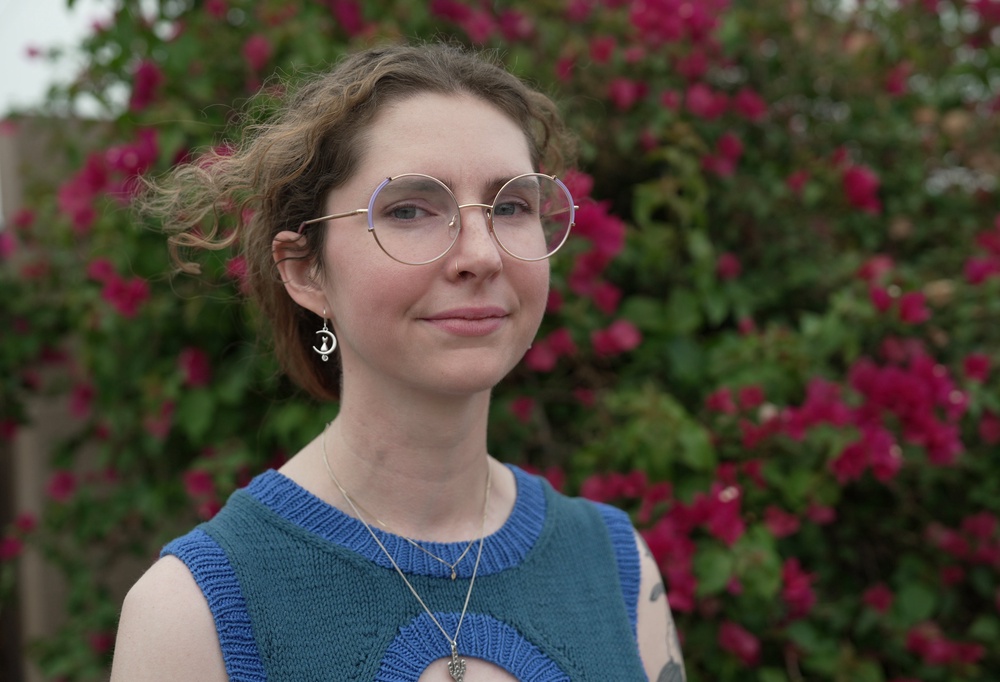 A car crash destroyed Katherine Screws’ small intestine, leaving her unable to eat, dependent on IV nutrition and often too sick to get out of bed (AP Photo/Shelby Lum)