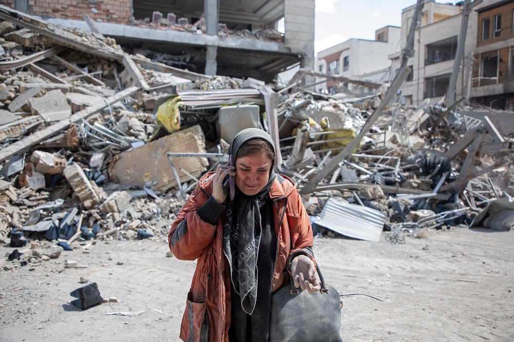 The fear of the U.S. becoming involved in another world war took the second spot, with researchers saying the war in Iran appears to have influenced Americans’ concerns about global conflict (Getty Images)