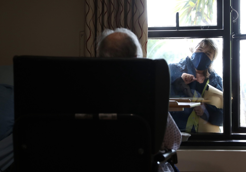 People were prevented from visiting their loved ones in care homes in the pandemic (Alamy/PA)