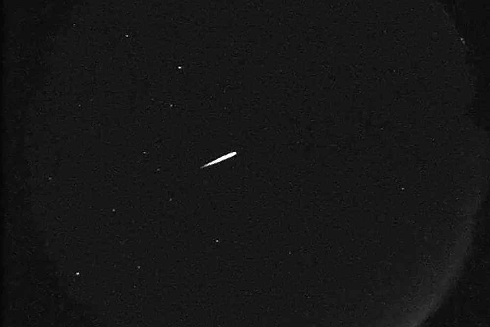 A meteor from the Orionid shower seen on Oct. 13, 2015 (Jet Propulsion Laboratory/NASA)