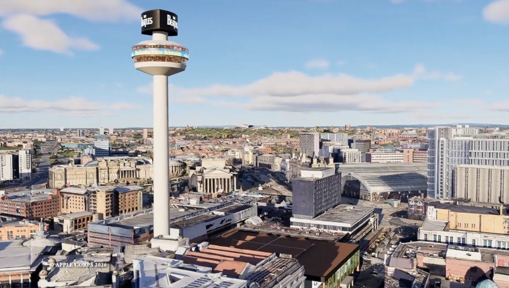 The former Radio City tower in Liverpool is to be transformed into a Yellow Submarine-themed viewing experience as part of plans for an ‘extraordinary’ new Beatles attraction (Apple Corps Ltd)
