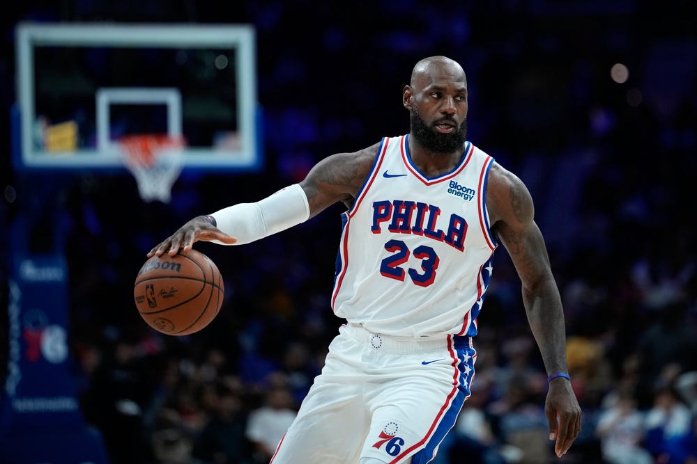 LeBron James impressed in preseason for the 76ers (AP)