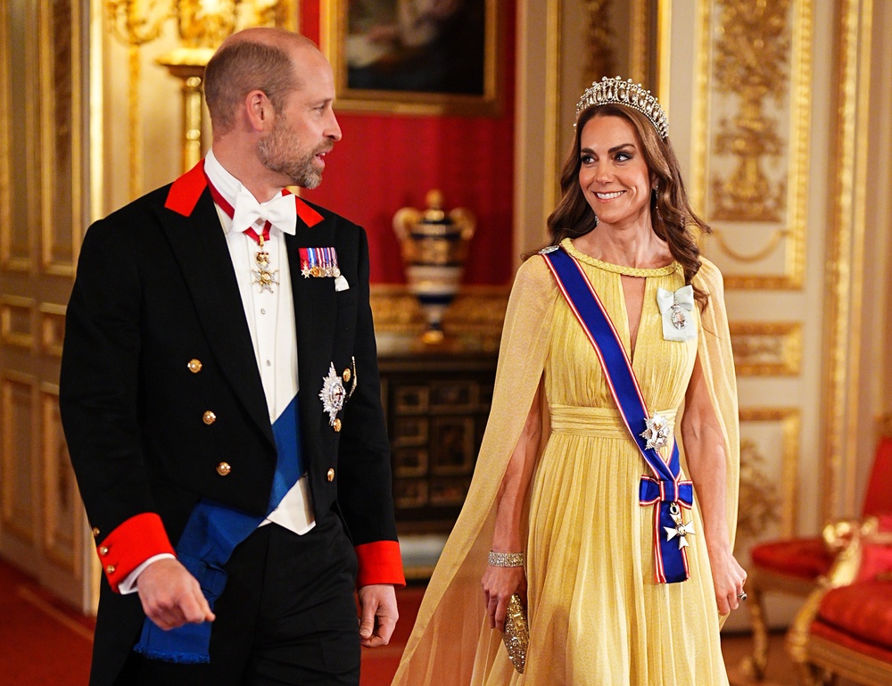 The Prince and Princess of Wales ahead of the state banquet (Aaron Chown/PA) (PA Wire)