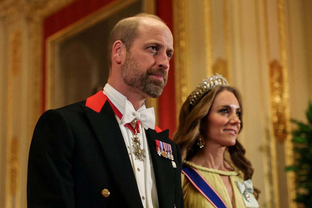 Prince William and Princess Kate at the state banquet (Isabel Infantes - WPA Pool/Getty Images)