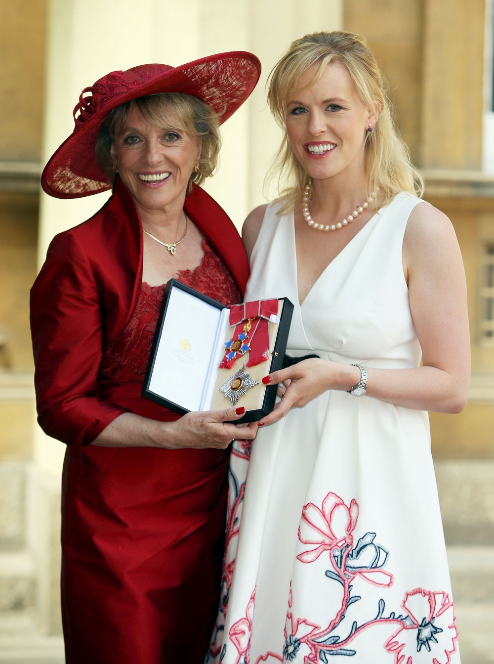 Dame Esther Rantzen with daughter Rebecca (Steve Parsons/PA) (PA Wire)
