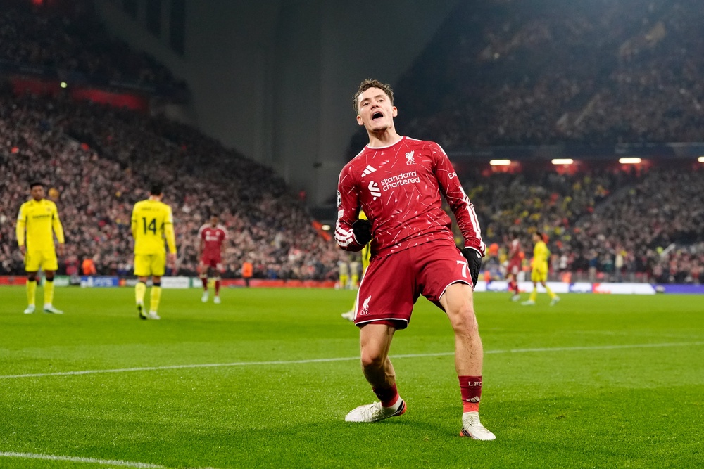 Florian Wirtz scored his first goal of the season to give Liverpool daylight (PA)