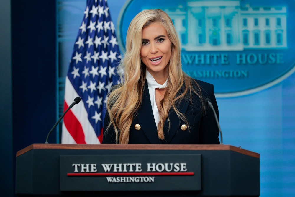 Zacharia was widely criticised after holding her first press briefing as White House press secretary (Getty)