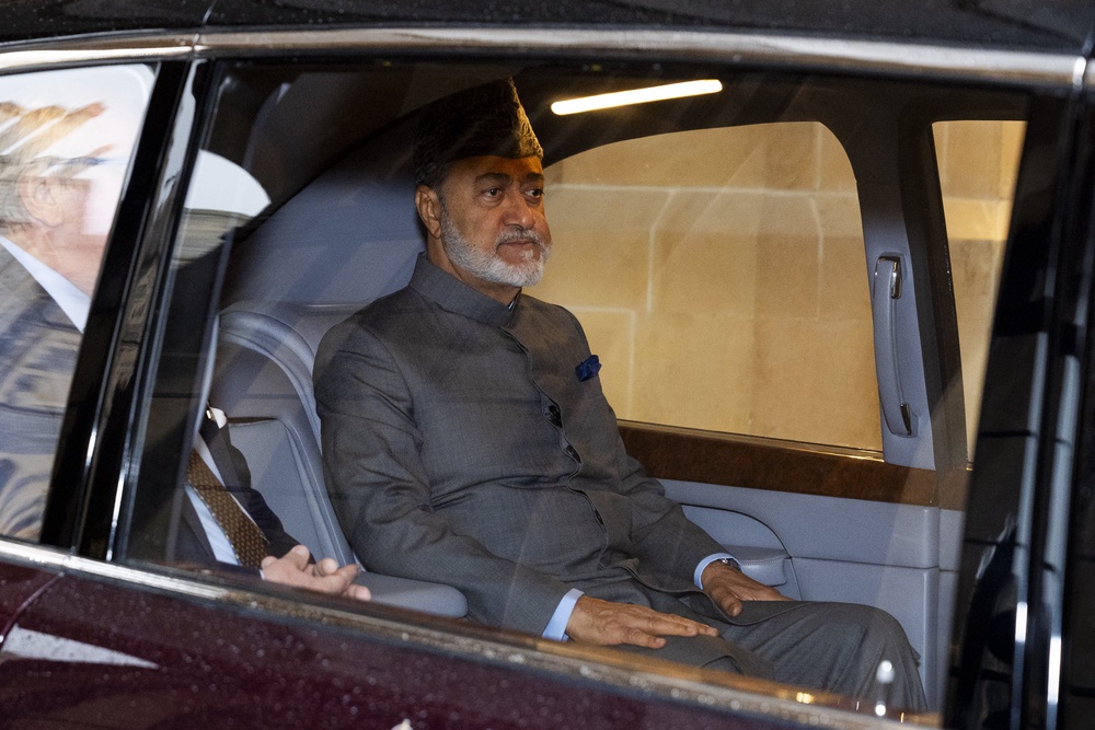 The Sultan of Oman will later meet Prime Minister Andy Burnham at Downing Street (Jordan Pettitt/PA) (PA Wire)