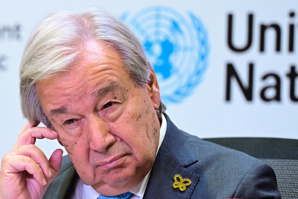 UN Secretary-General Antonio Guterres said ‘overshoot is not surrender’ (AFP/Getty)
