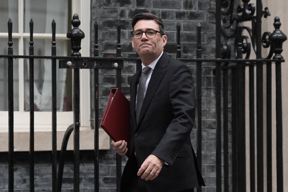 Prime Minister Andy Burnham on his way to PMQs on Wednesday (Stefan Rousseau/PA) (PA Wire)