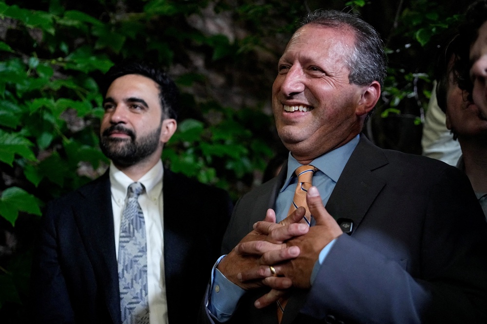 Brad Lander, candidate for New York’s 10th Congressional District, was detained in the West Bank on Wednesday (Reuters)