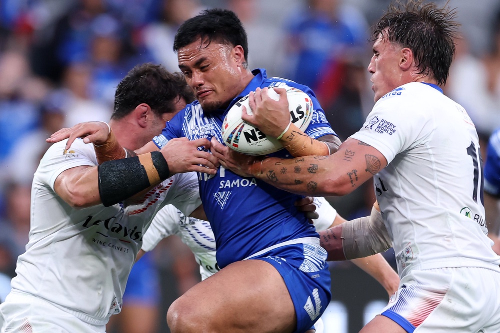 France struggled to keep Samoa at bay but can they improve against England on Saturday (Getty)