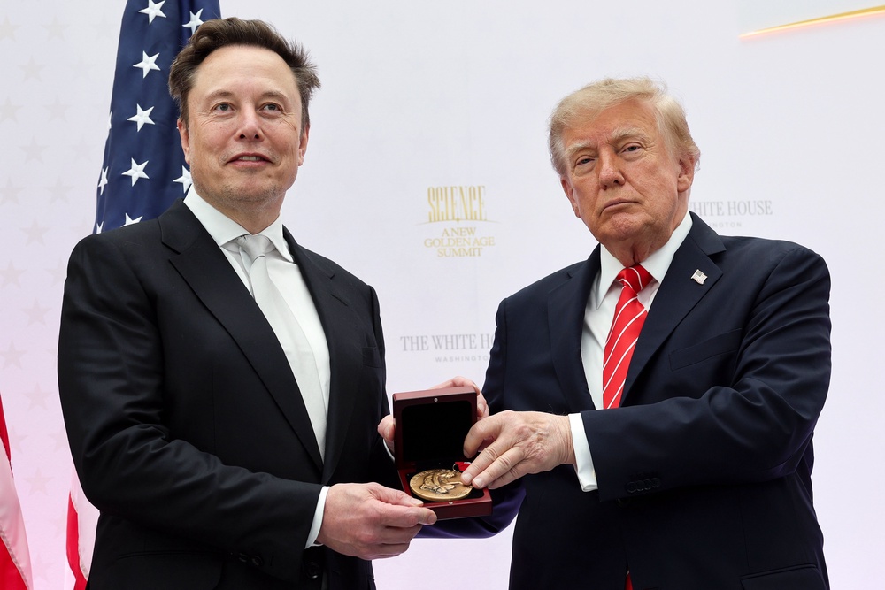 Billionaire Elon Musk and President Donald Trump have both called to reverse falling fertility rates. The Trump administration considered a proposal to offer $5,000 ‘baby bonuses’ for new moms (Getty)