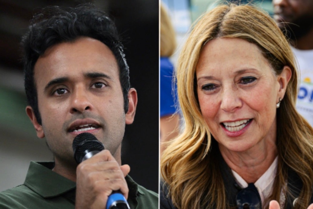 Vivek Ramaswamy, the Republican candidate for Ohio governor, has seen his betting odds plummet over a controversial ad using his Democrat opponent Amy Acton’s mother to bash her (Getty)